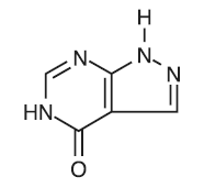 ZYLOPRIM (allopurinol) structural formula illustration