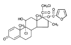 ELOCON® (mometasone furoate) Structural Formula Illustration