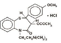 CARDIZEM®(diltiazem hydrochloride) Structural Formula Illustration